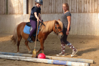 Gut Rodderhof, Reitanlage Köln – Ferienkurs, beim Ballspiel