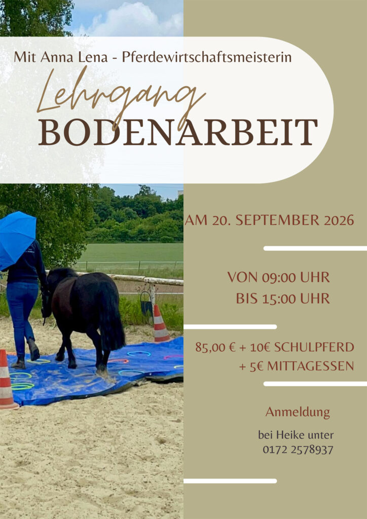 Lehrgang Bodenarbeit 26.09.26 Beitrag